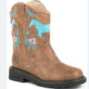 Roper Girls Boots “Western Lights” Little Kids Size 11